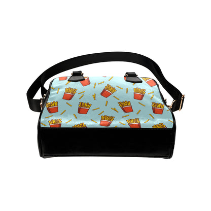 French Fried Pattern Print Design 02 Shoulder Handbag