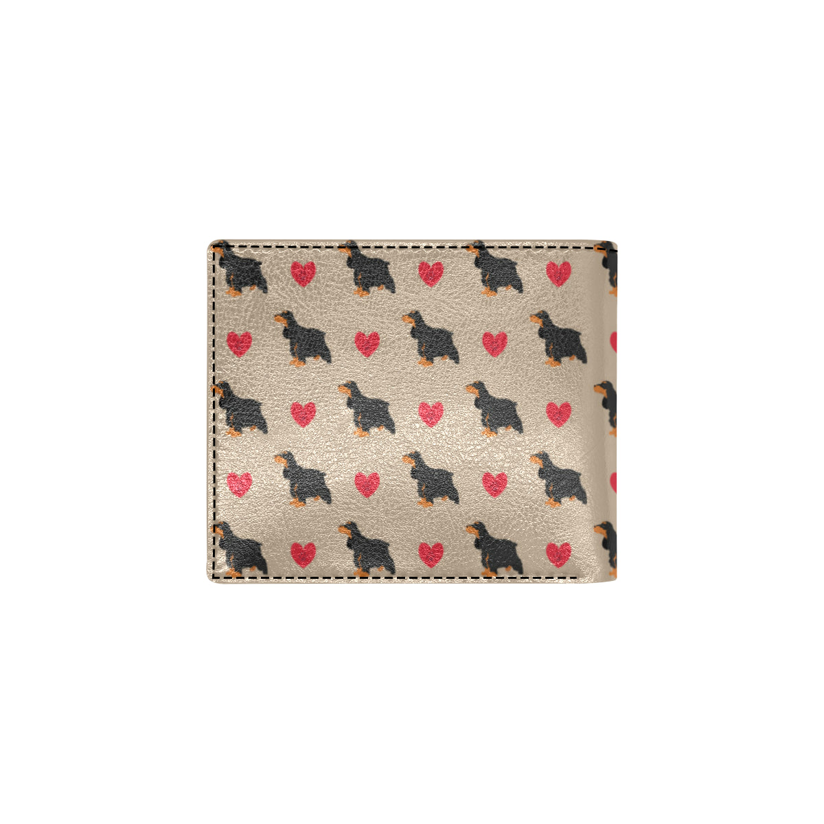 Cocker Pattern Print Design 02 Men's ID Card Wallet