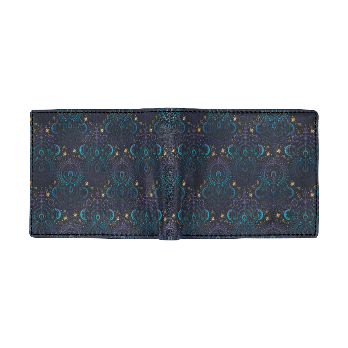 Celestial Pattern Print Design 06 Men's ID Card Wallet