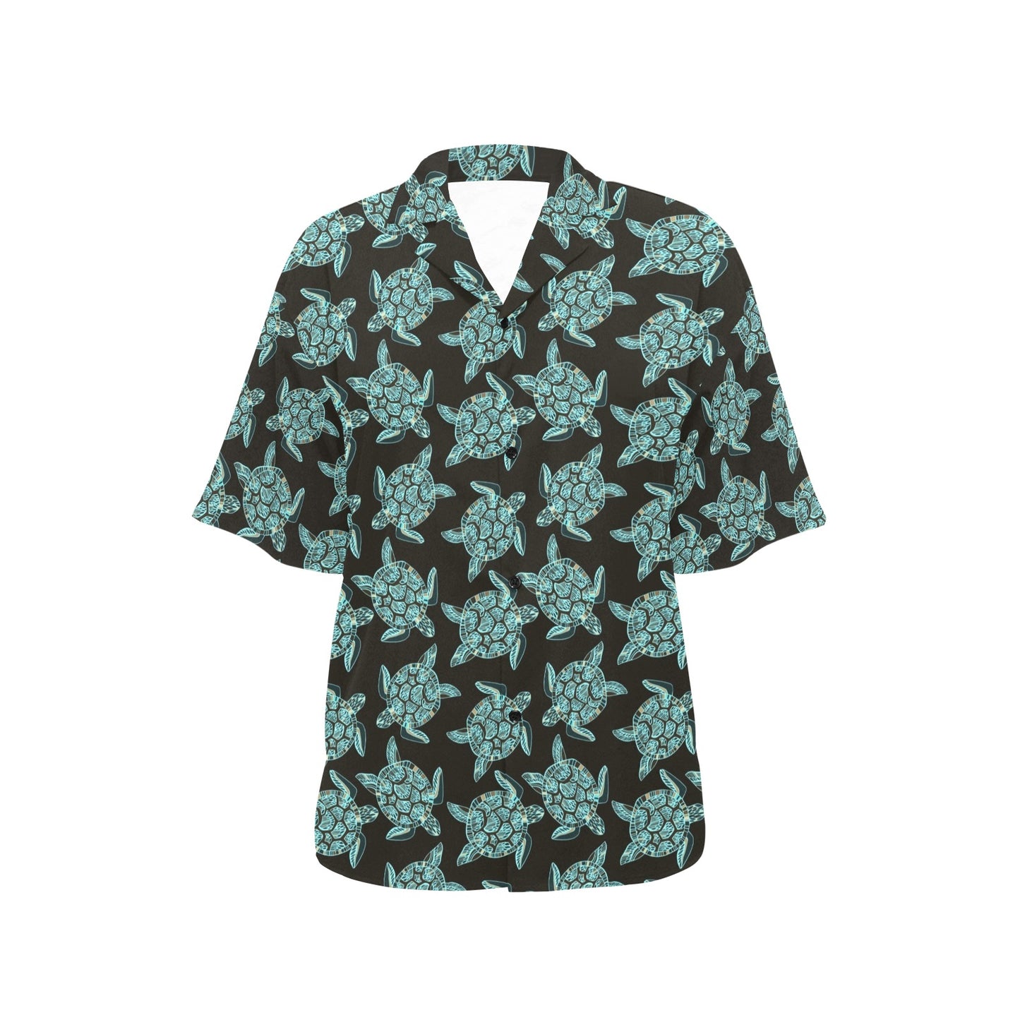 Sea Turtle Print Design LKS302 Women's Hawaiian Shirt