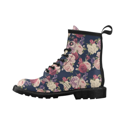 Peony Pattern Print Design PE03 Women's Boots