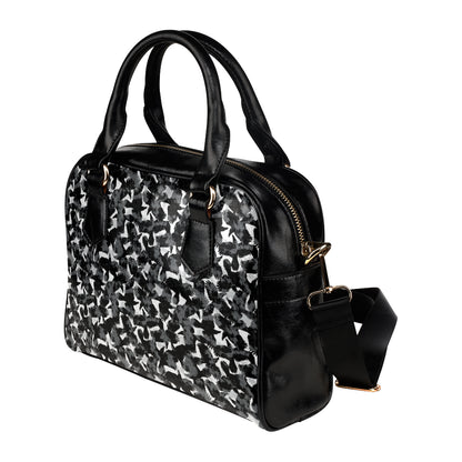 Crow Pattern Print Design 01 Shoulder Handbag