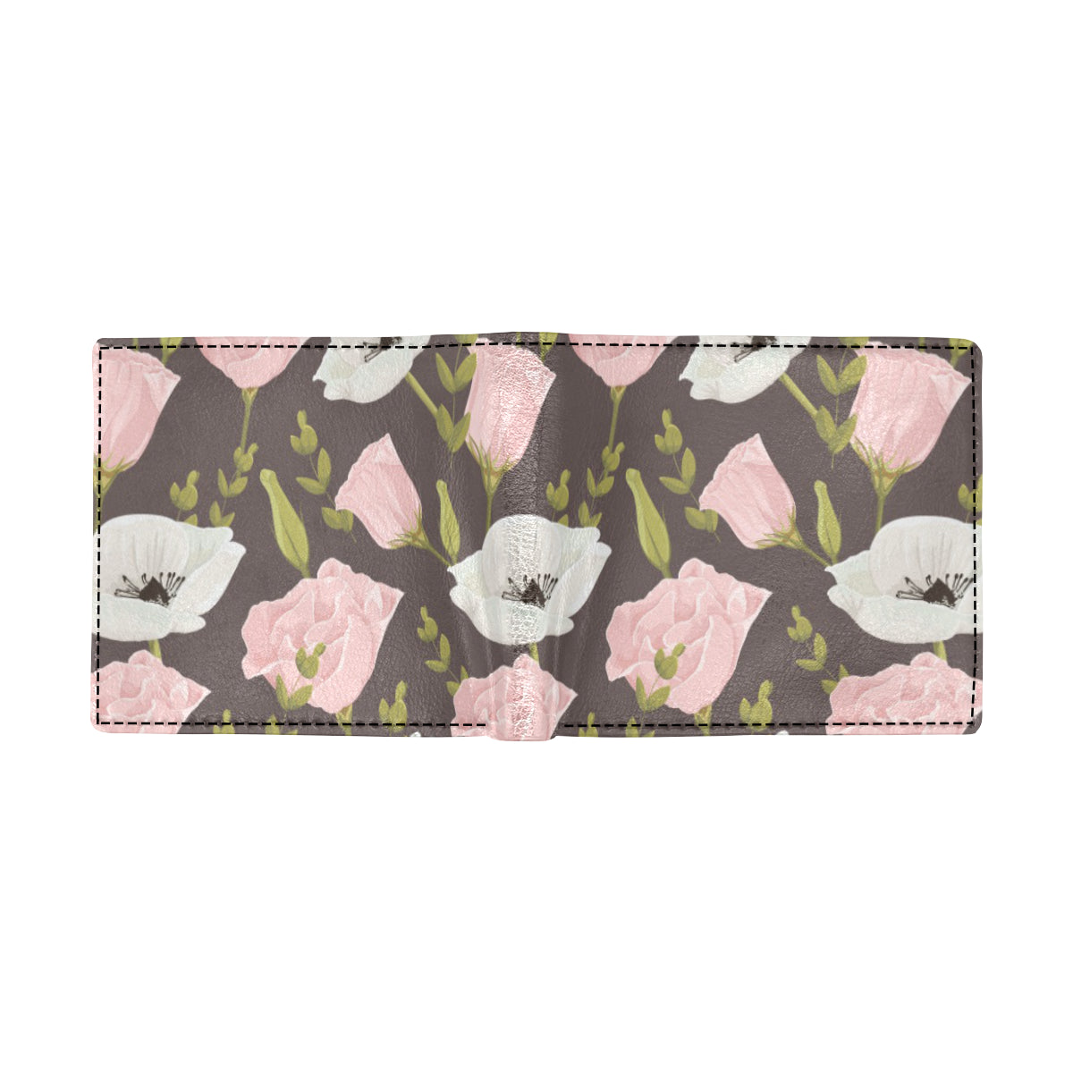Anemone Pattern Print Design AM011 Men's ID Card Wallet