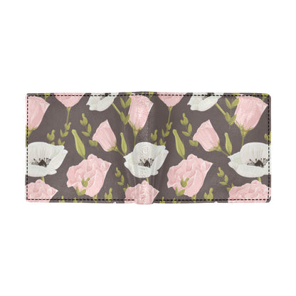 Anemone Pattern Print Design AM011 Men's ID Card Wallet