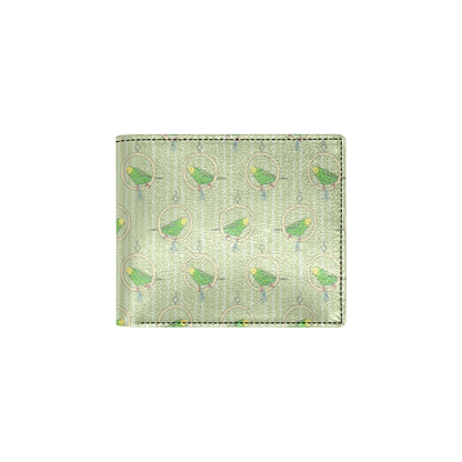 Budgerigar Pattern Print Design 02 Men's ID Card Wallet