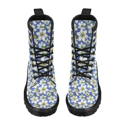 Daffodils Pattern Print Design DF08 Women's Boots