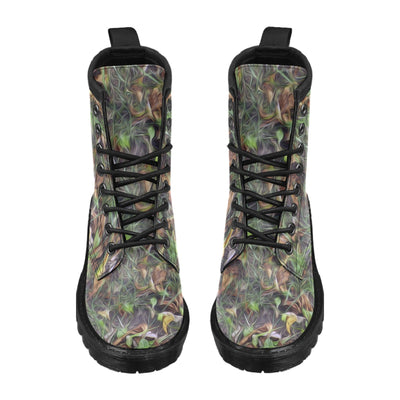 Camouflage Realistic Tree Print Women's Boots