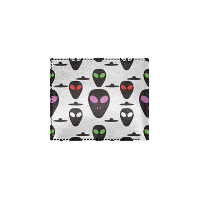 Alien Pattern Print Design 06 Men's ID Card Wallet