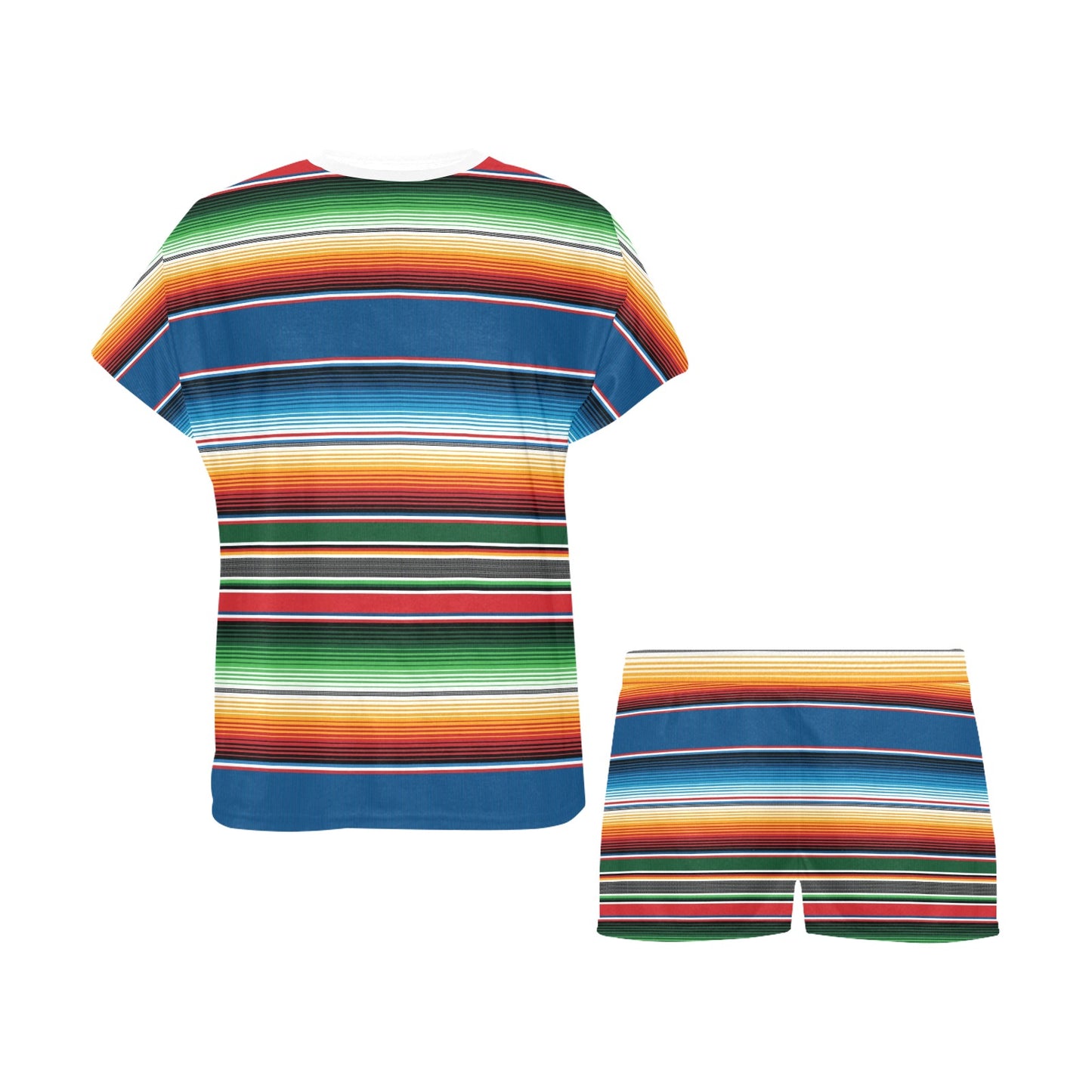 Serape Print Design LKS303 Women's Short Pajama Set