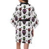 Alien Pattern Print Design 06 Women's Short Kimono