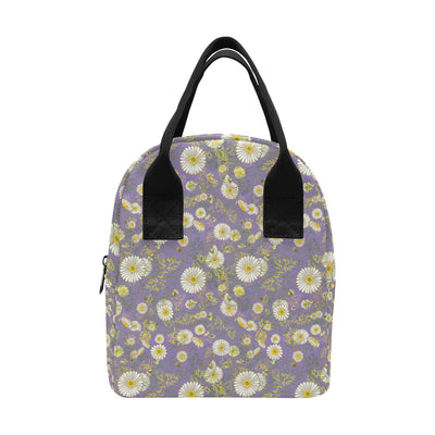 Daisy Pattern Print Design DS011 Insulated Lunch Bag