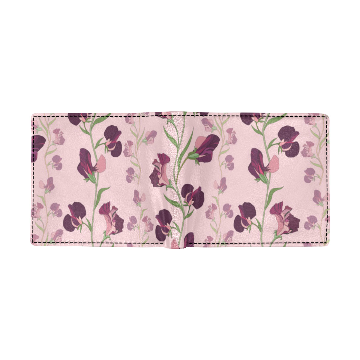 Peony Pattern Print Design PE09 Men's ID Card Wallet
