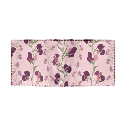 Peony Pattern Print Design PE09 Men's ID Card Wallet