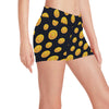 Bitcoin Pattern Print Design DO04 Yoga Shorts