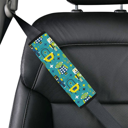 Robot Pattern Print Design A02 Car Seat Belt Cover