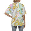 Gold Sweet Marble Women's Hawaiian Shirt