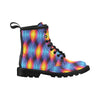 Flame Fire Blue Design Print Women's Boots