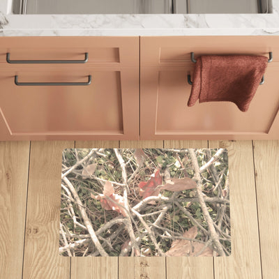 Camouflage Realistic Tree Authumn Print Kitchen Mat