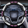 Alien Pattern Print Design 06 Steering Wheel Cover with Elastic Edge