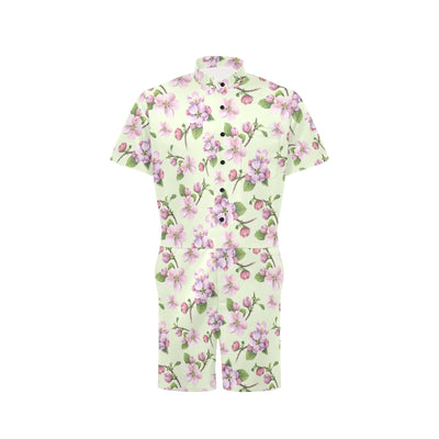 Apple blossom Pattern Print Design AB05 Men's Romper