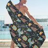 Creepy Print Design LKS303 Beach Towel 32" x 71"