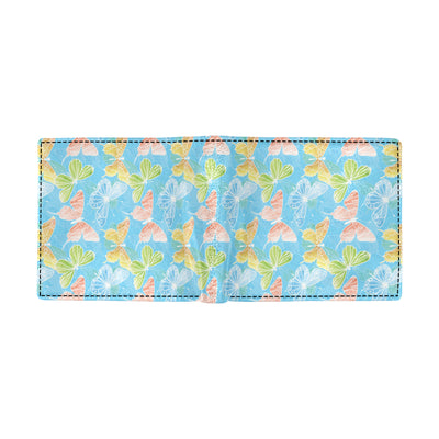 Butterfly Pattern Print Design 05 Men's ID Card Wallet