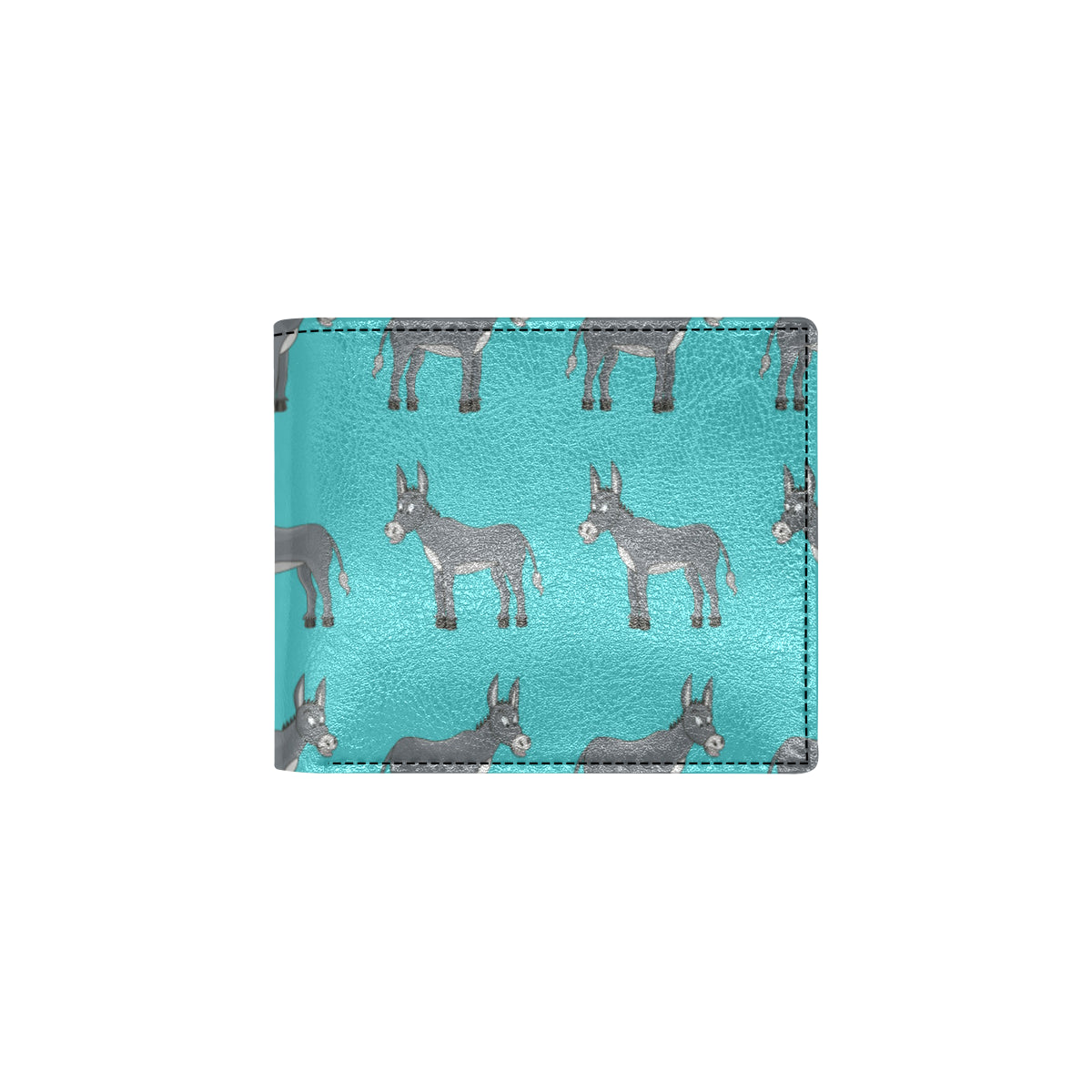 Donkey Pattern Print Design 01 Men's ID Card Wallet
