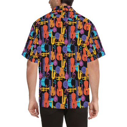 Jazz Pattern Print Design 03 Men's Hawaiian Shirt