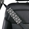 Calendar Aztec White Black Print Pattern Car Seat Belt Cover