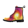 Vortex Twist Swirl Flame Themed Women's Boots