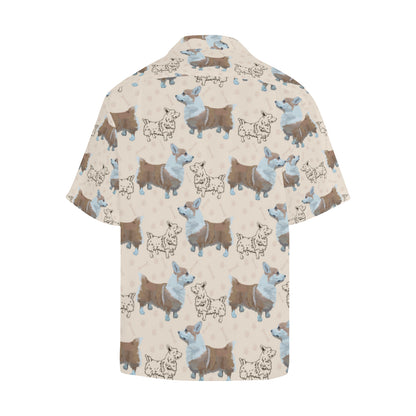 Pembroke Welsh Corgis Pattern Print Design A03 Men's Hawaiian Shirt