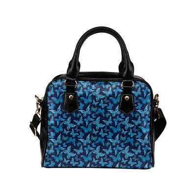 Butterfly Pattern Print Design 03 Shoulder Handbag