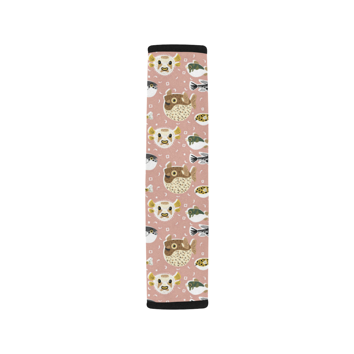 Fugu Cute Pattern Print Design 01 Car Seat Belt Cover