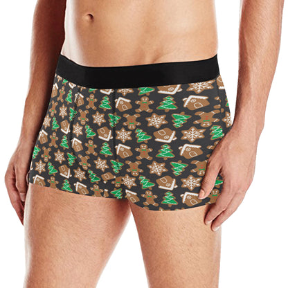 Gingerbread Pattern Print Design 02 Men's Boxer Briefs