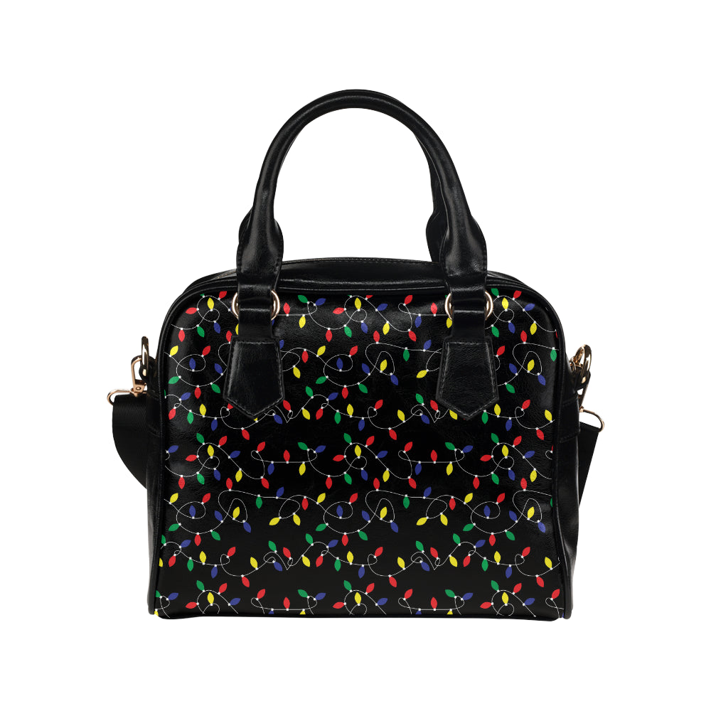 Christmas Light Pattern Print Design 04 Shoulder Handbag