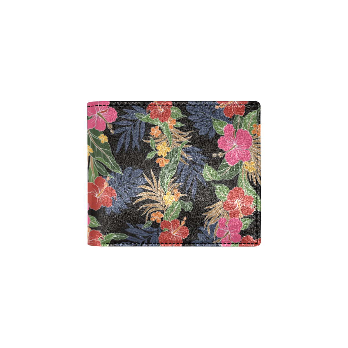 Hawaiian Themed Pattern Print Design H011 Men's ID Card Wallet