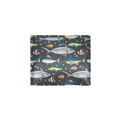 Swordfish Pattern Print Design 04 Men's ID Card Wallet
