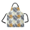 Colorful Tropical Palm Leaves Apron with Pocket