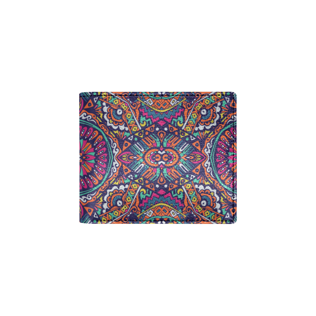 Boho Pattern Print Design 06 Men's ID Card Wallet