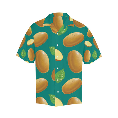 Potato Pattern Print Design A04 Men's Hawaiian Shirt
