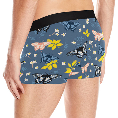 Monarch Butterfly Pattern Print Design 02 Men's Boxer Briefs