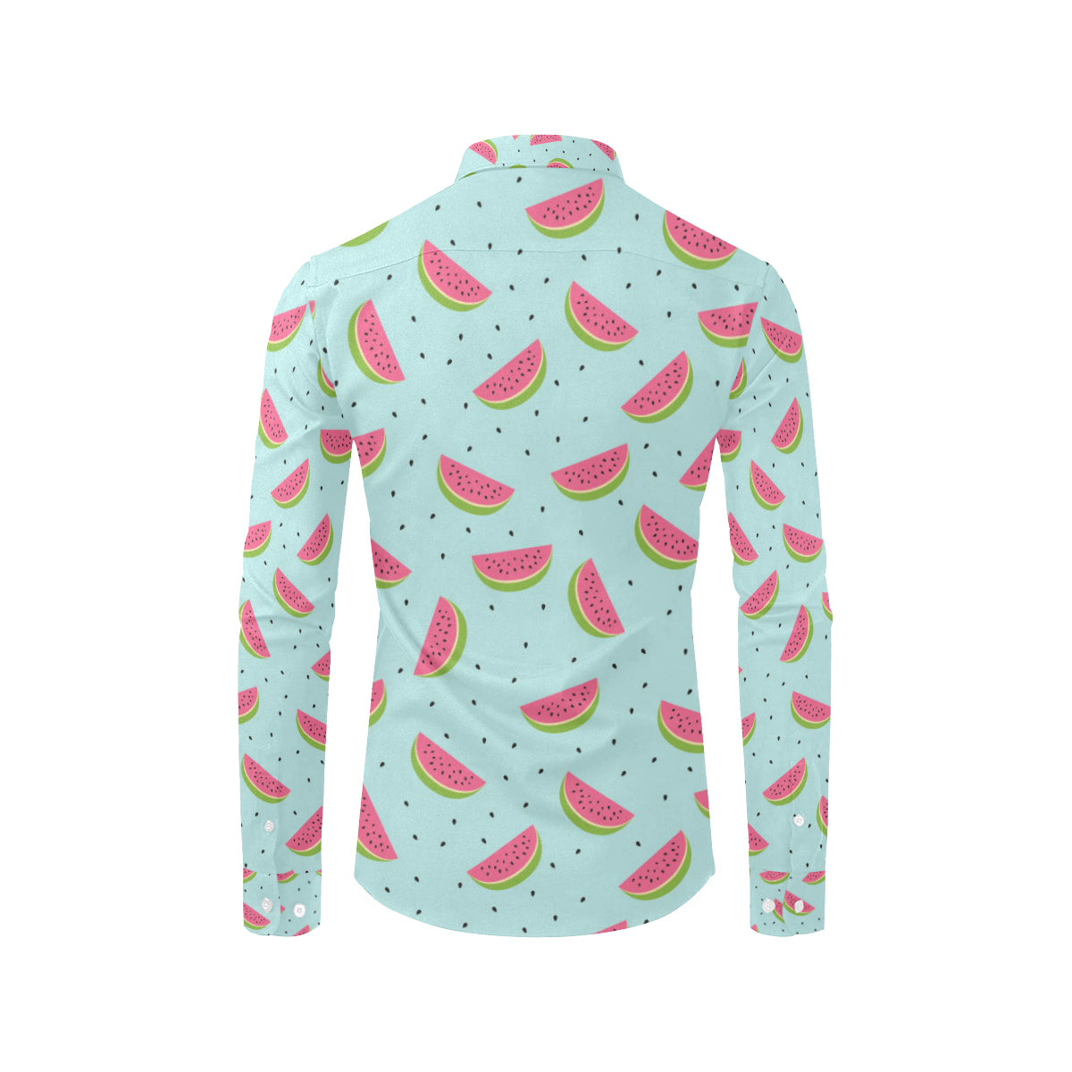 Watermelon Pattern Print Design WM06 Men's Long Sleeve Shirt