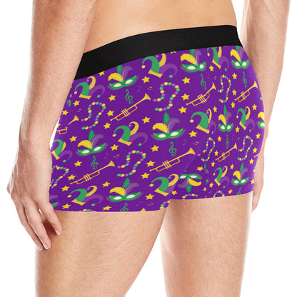 Mardi Gras Pattern Print Design 06 Men's Boxer Briefs
