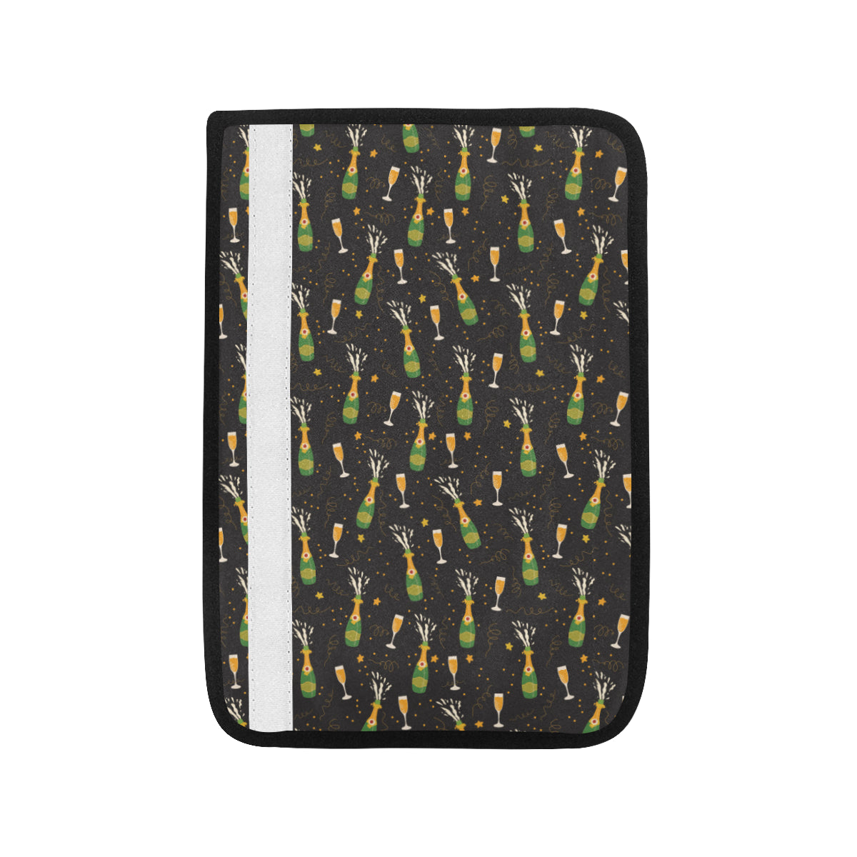 Champagne Pattern Print Design 04 Car Seat Belt Cover