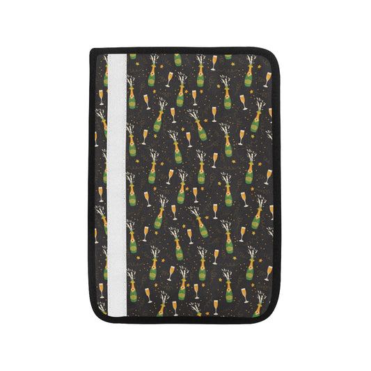 Champagne Pattern Print Design 04 Car Seat Belt Cover