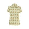 Poop Emoji Pattern Print Design A04 Men's Short Sleeve Button Up Shirt