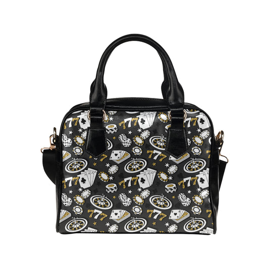Casino Pattern Print Design 05 Shoulder Handbag