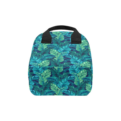 Banana Leaf Pattern Print Design BL05 Insulated Lunch Bag