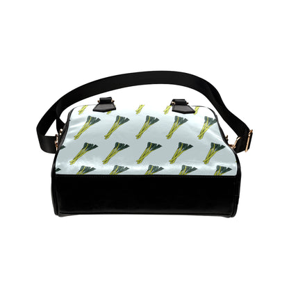 Leek Pattern Print Design 03 Shoulder Handbag