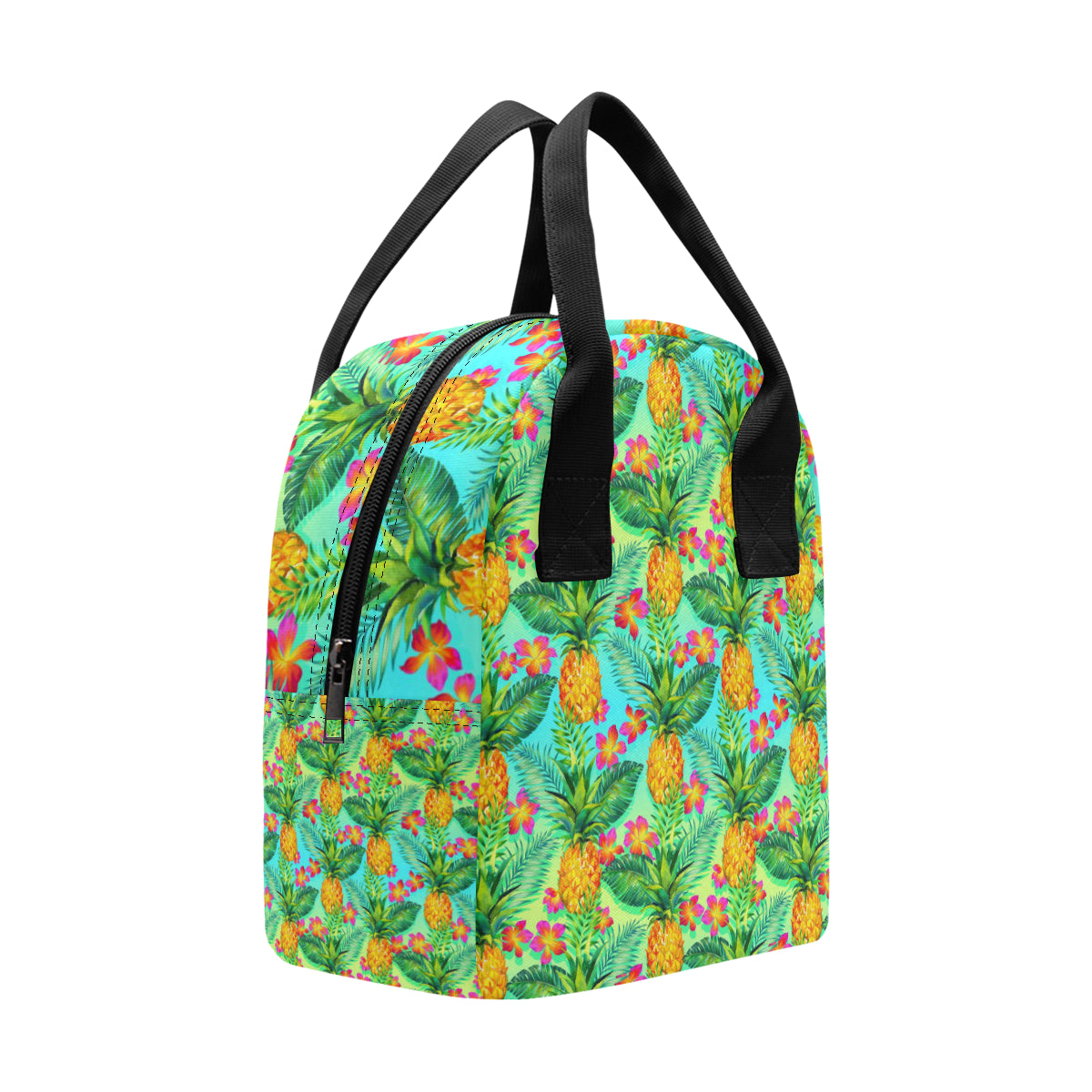 Pineapple Pattern Print Design PP010 Insulated Lunch Bag